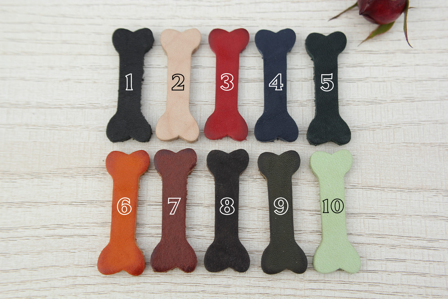 House Leather Dog Collar, Quick-Release Buckle, Personalized ID Tag