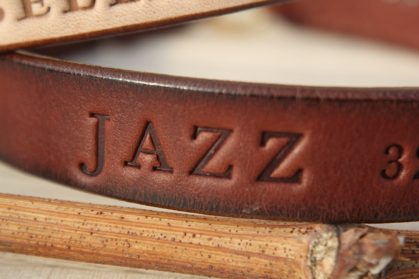 Handmade Dog House Collar with Hot-Stamped Personalized ID Tag