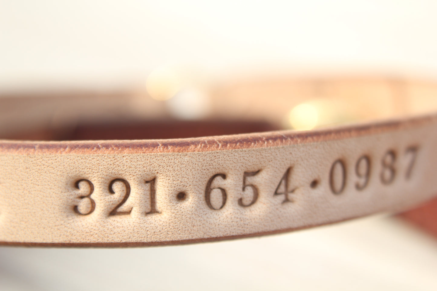 Handmade Dog House Collar with Hot-Stamped Personalized ID Tag