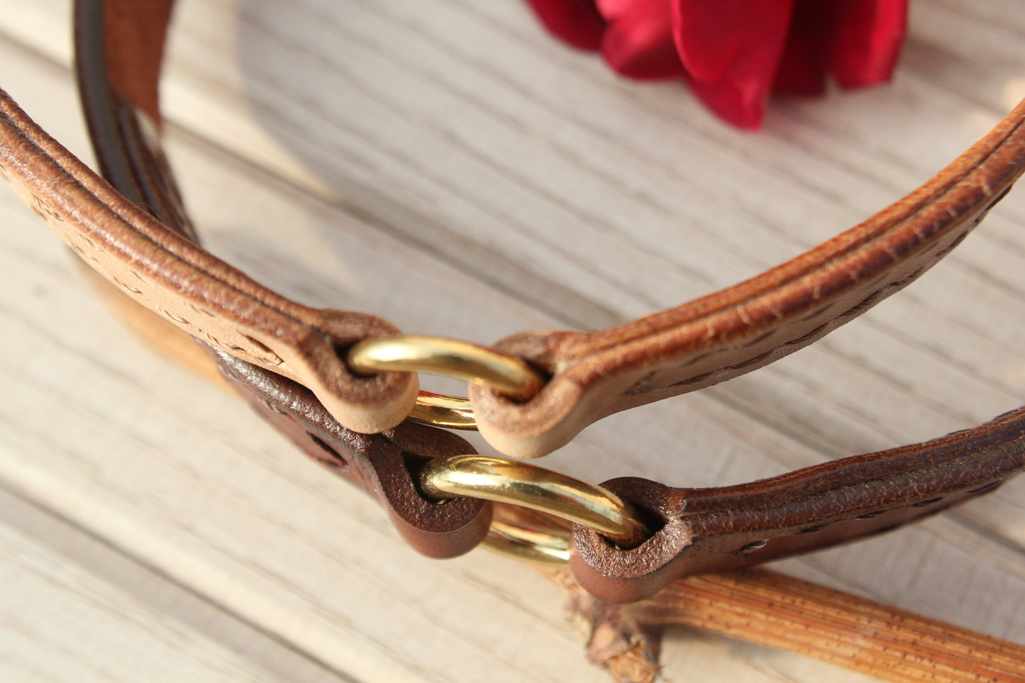 Handmade Dog House Collar with Hot-Stamped Personalized ID Tag