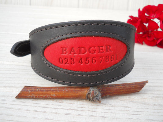 Leather Dog Collar for Sighthounds & Italian Greyhounds