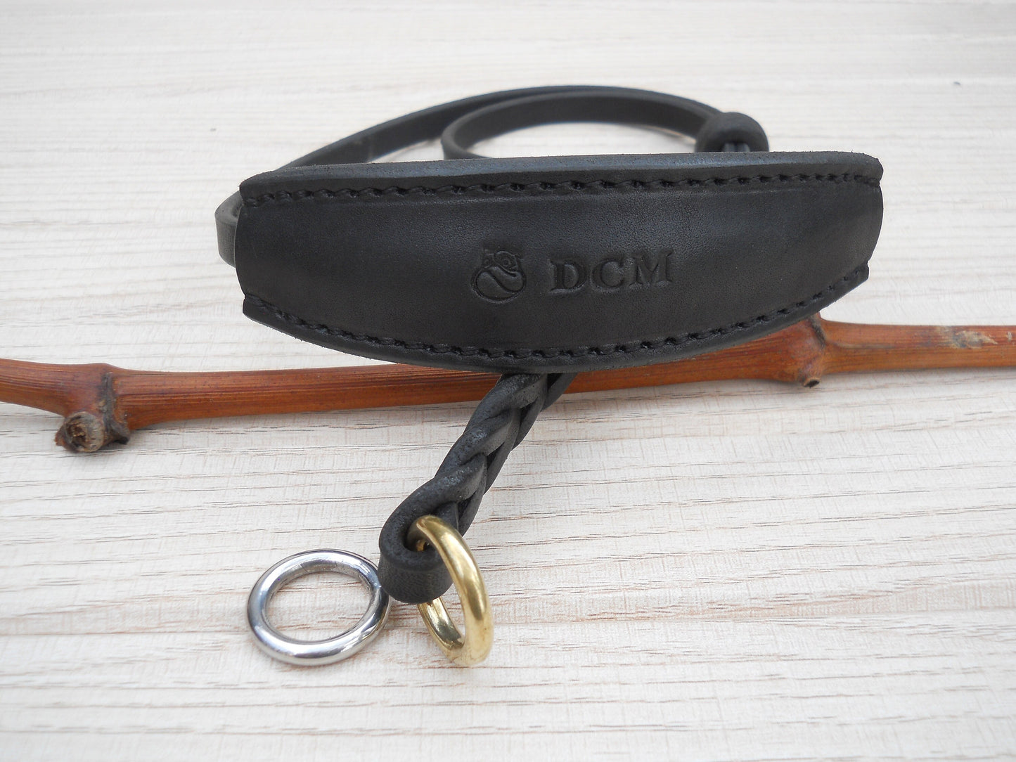 Leather Dog Show Collar, Exhibition Ring Collar, Elegant Collar for Dog Show