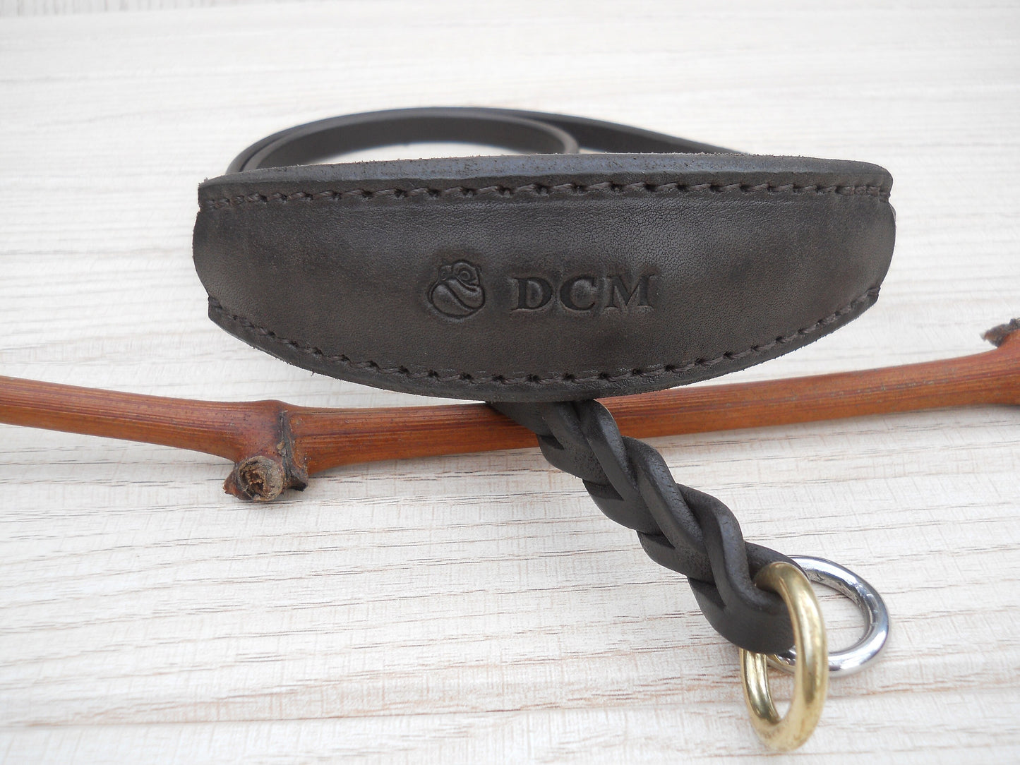 Leather Dog Show Collar, Exhibition Ring Collar, Elegant Collar for Dog Show