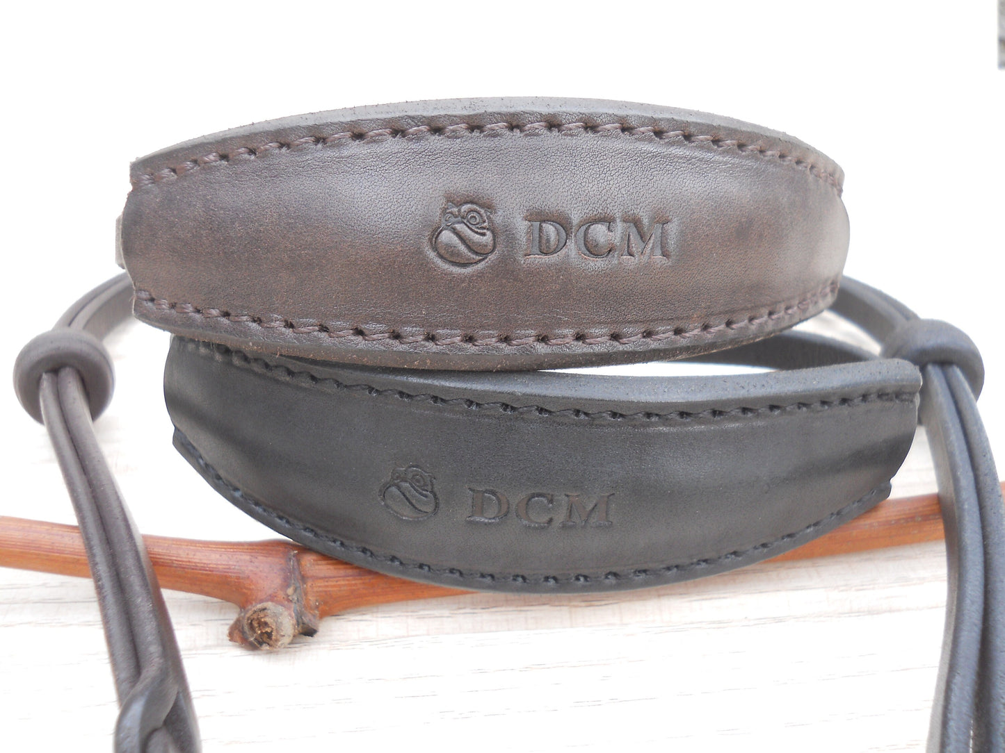 Leather Dog Show Collar, Exhibition Ring Collar, Elegant Collar for Dog Show