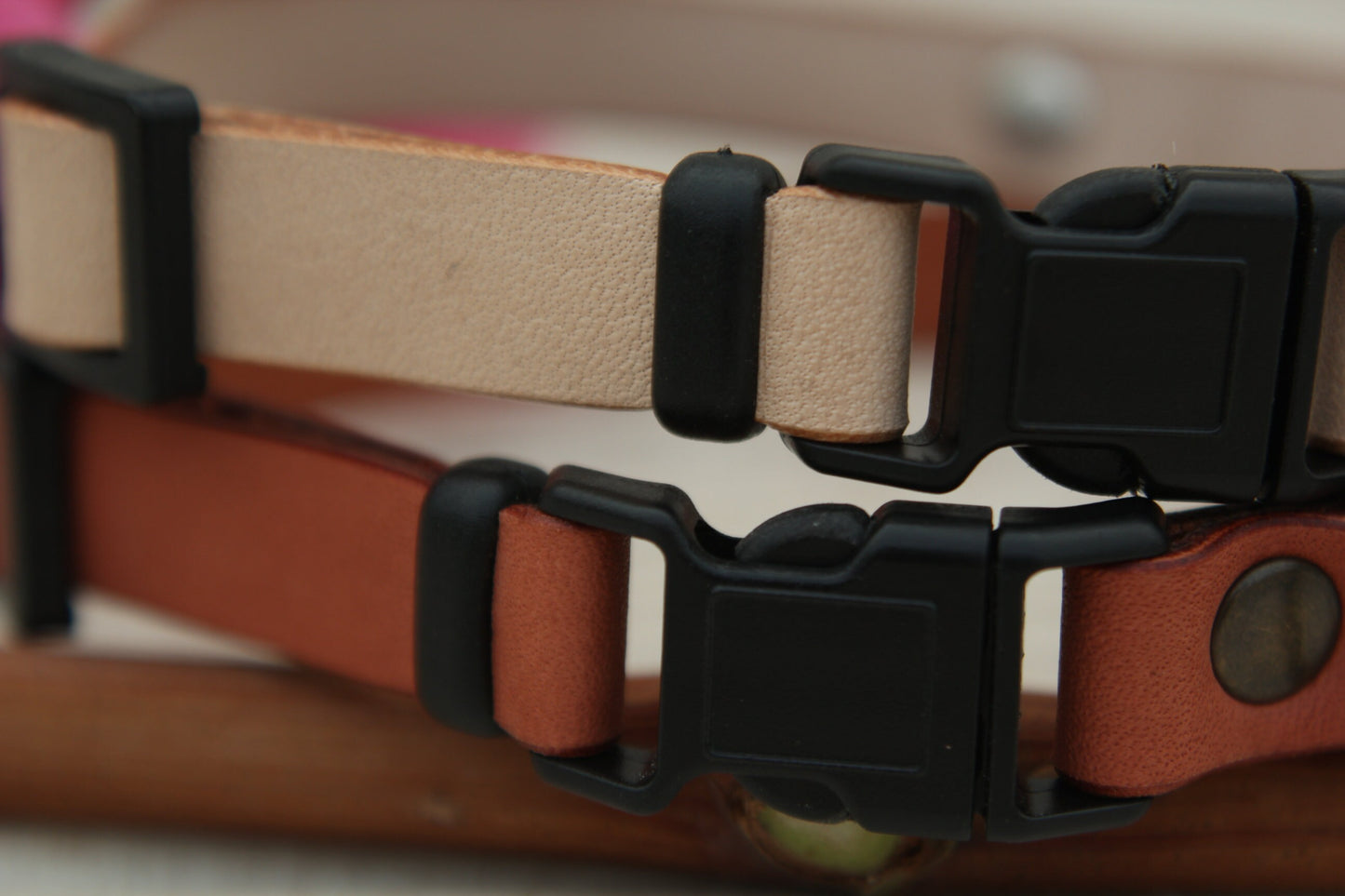 Soft Leather Cat Collar, Breakaway Cat Collar