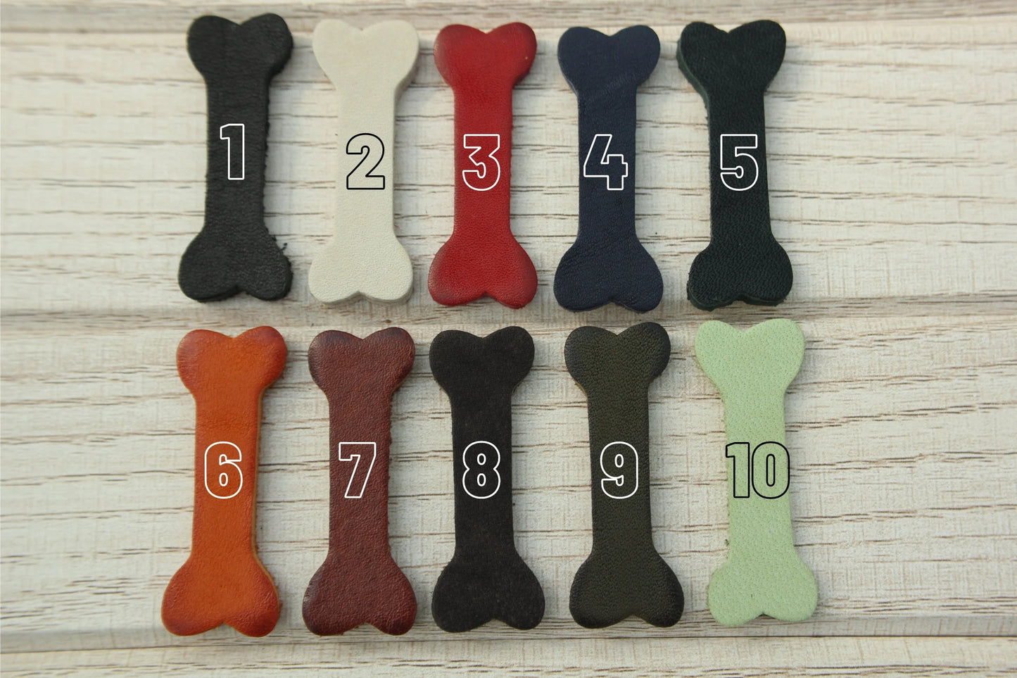 House Leather Dog Collar, Personalized ID Tag Collar